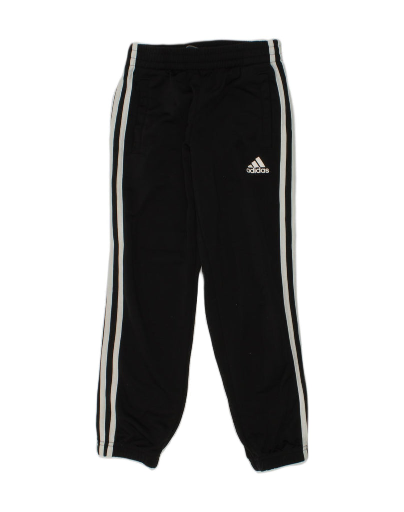 ADIDAS Boys Tracksuit Trousers Joggers 7-8 Years Black Polyester | Vintage Adidas | Thrift | Second-Hand Adidas | Used Clothing | Messina Hembry 