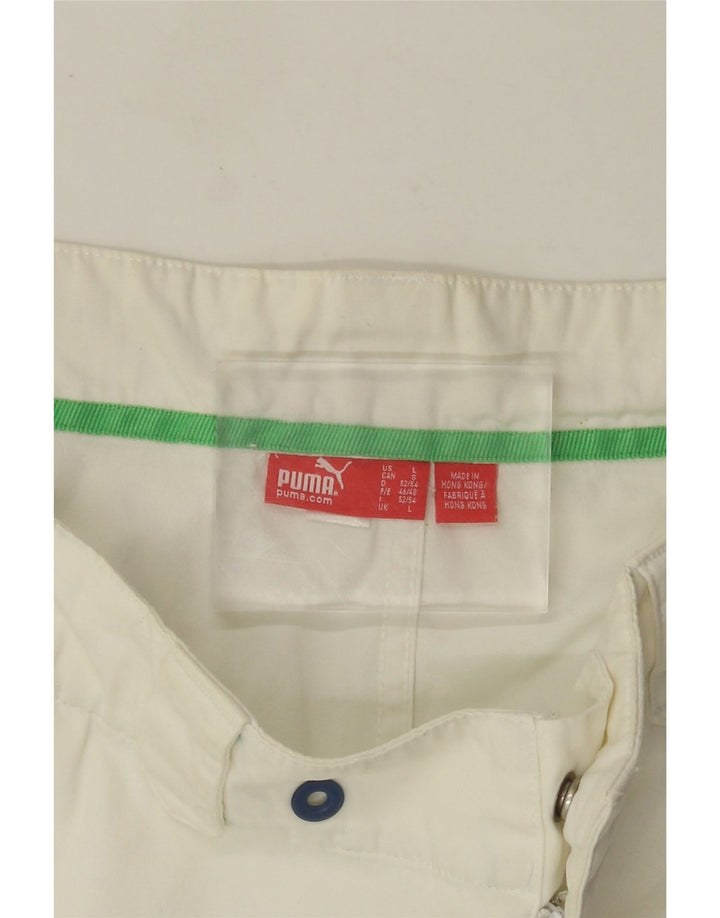 Puma Mens Chino Shorts Large W34  White