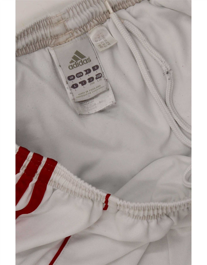 Adidas Mens Climalite Sport Shorts Large White Polyester