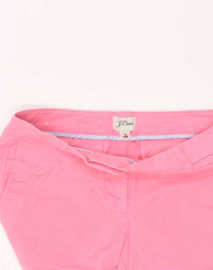 J. CREW Womens Chino Shorts US 4 Small W30 Pink Cotton | Vintage J. Crew | Thrift | Second-Hand J. Crew | Used Clothing | Messina Hembry 