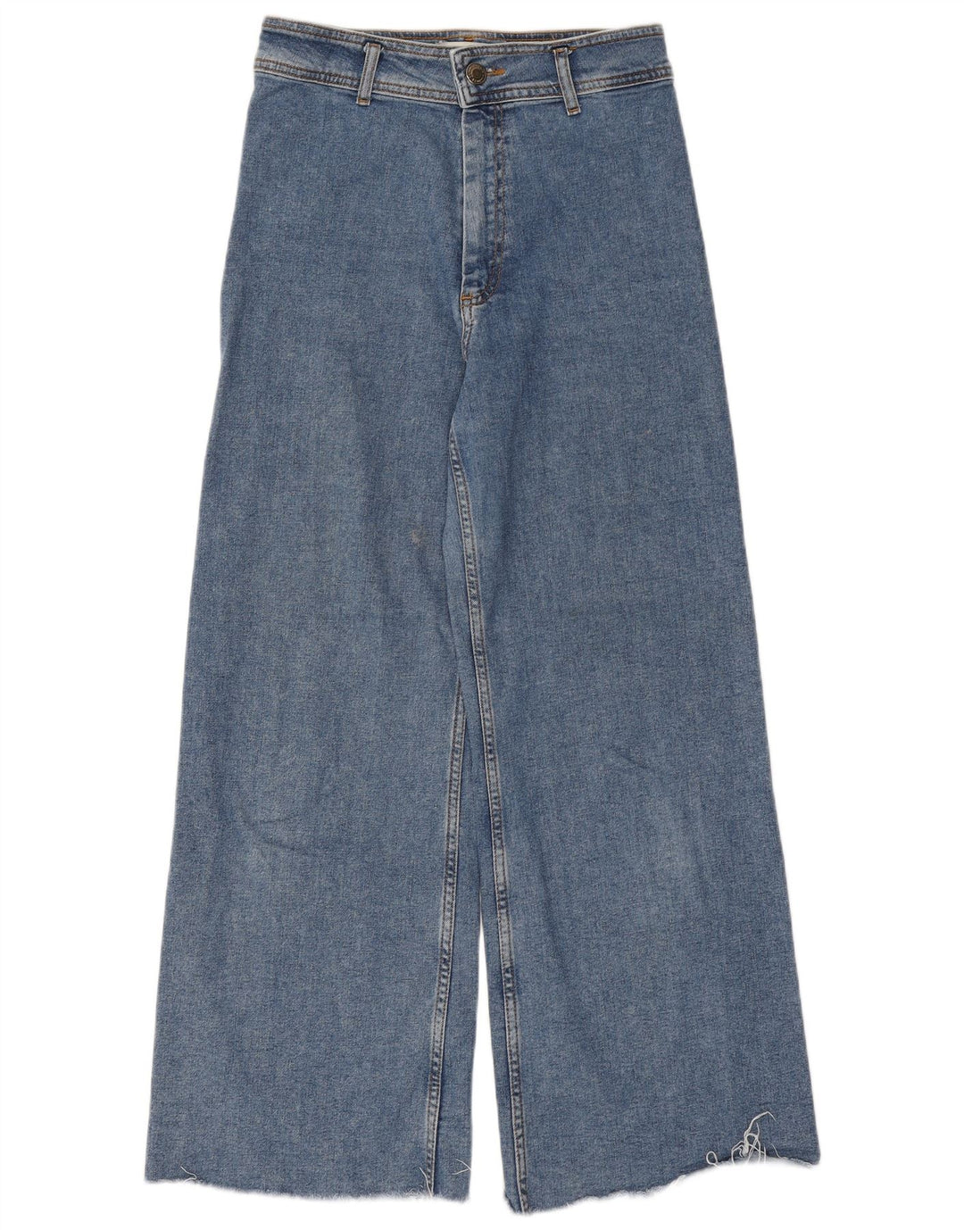 Zara Womens Wide Leg Jeans EU 40 Medium W30 L29 Blue