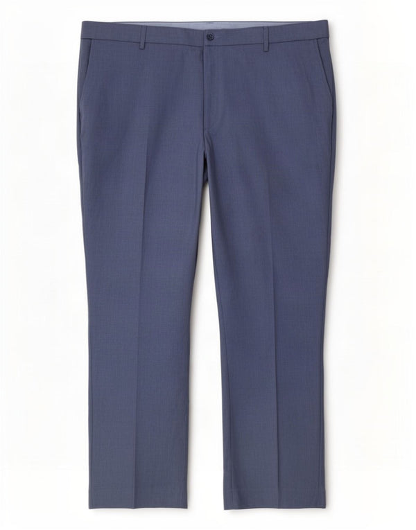Farah Mens Classic Straight Casual Trousers W50 L31 Blue Polyester