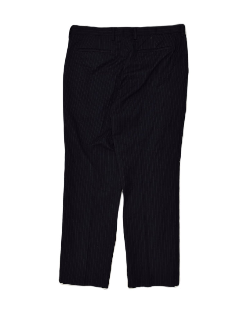 BANANA REPUBLIC Mens Slim Fit Chino Trousers W34 L;30  Navy Blue Pinstripe | Vintage Banana Republic | Thrift | Second-Hand Banana Republic | Used Clothing | Messina Hembry 