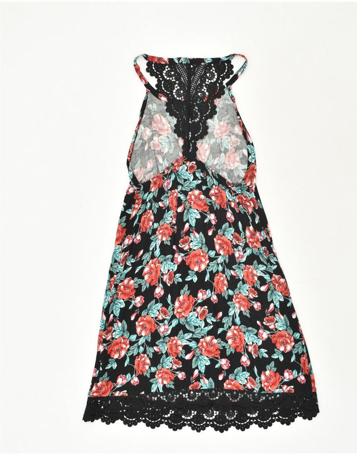 TEZENIS Womens Sleeveless Sundress UK 12 Medium Multicoloured Floral | Vintage Tezenis | Thrift | Second-Hand Tezenis | Used Clothing | Messina Hembry 