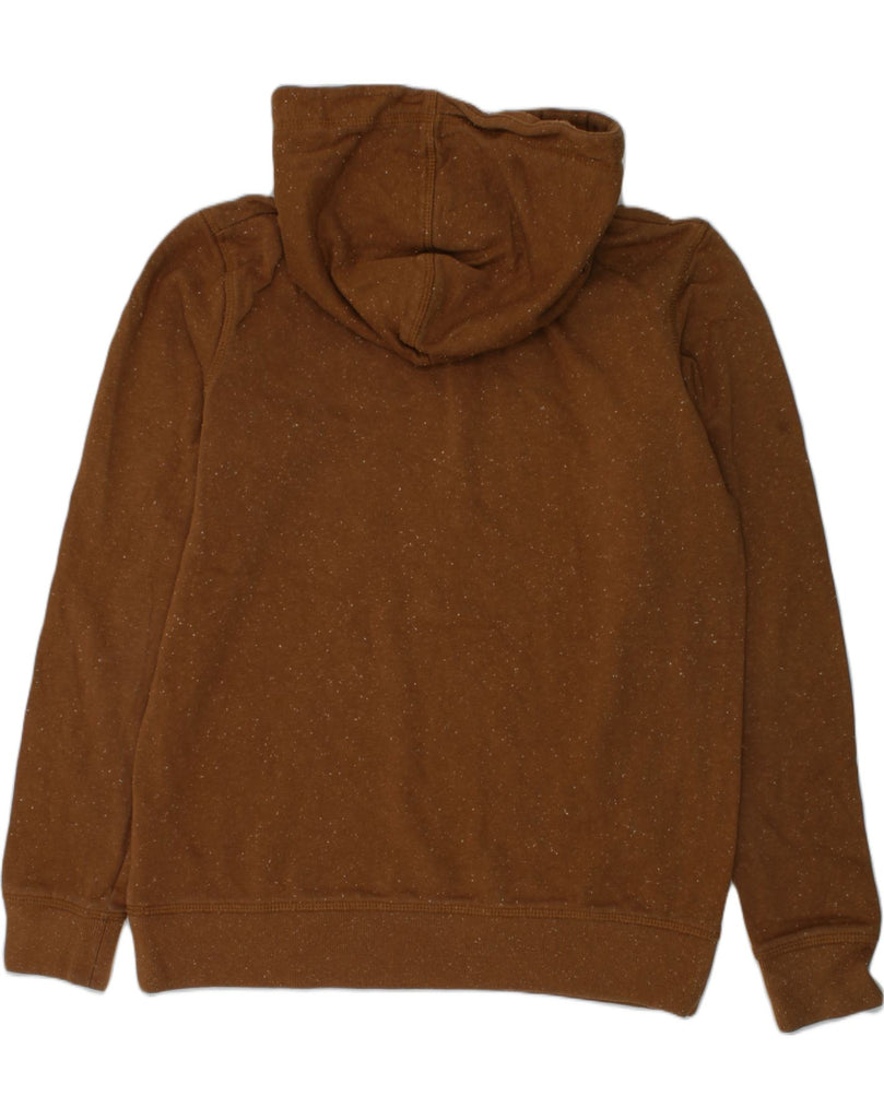 JACK & JONES Boys Graphic Hoodie Jumper 13-14 Years Brown Flecked Cotton | Vintage Jack & Jones | Thrift | Second-Hand Jack & Jones | Used Clothing | Messina Hembry 