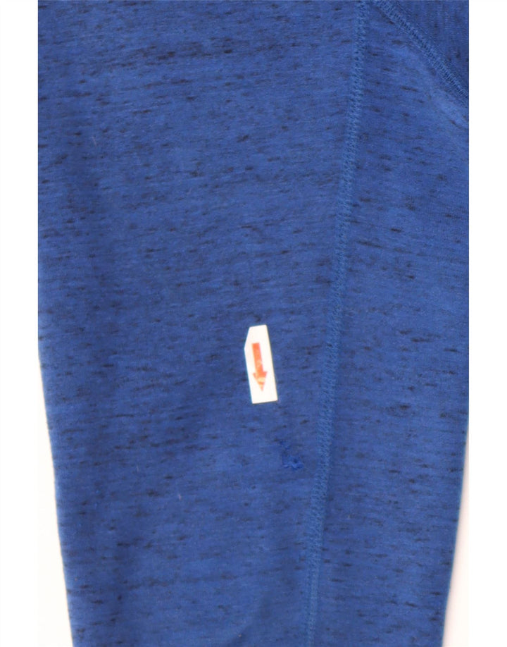 Nike Mens Zip Hoodie Sweater Medium Blue Flecked Cotton