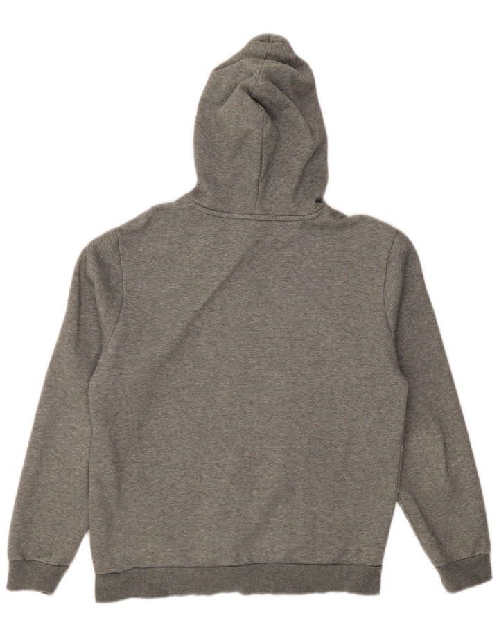 Puma Mens Graphic Hoodie Jumper Small Grey Cotton