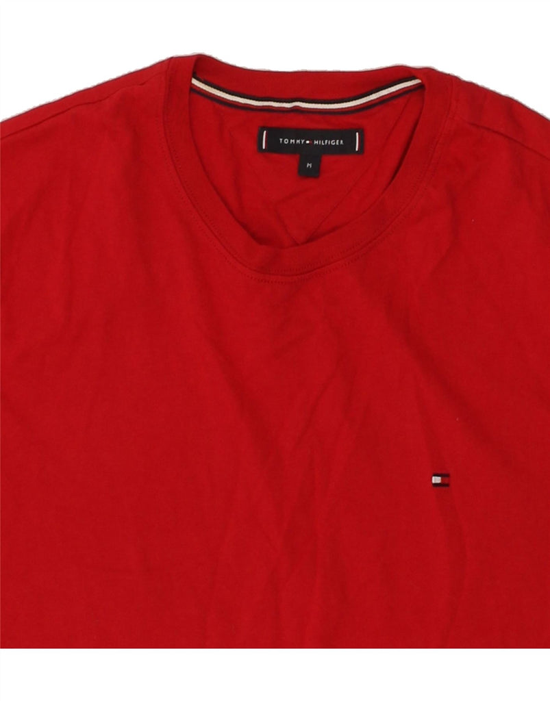 TOMMY HILFIGER Mens T-Shirt Top Medium Red Cotton | Vintage Tommy Hilfiger | Thrift | Second-Hand Tommy Hilfiger | Used Clothing | Messina Hembry 