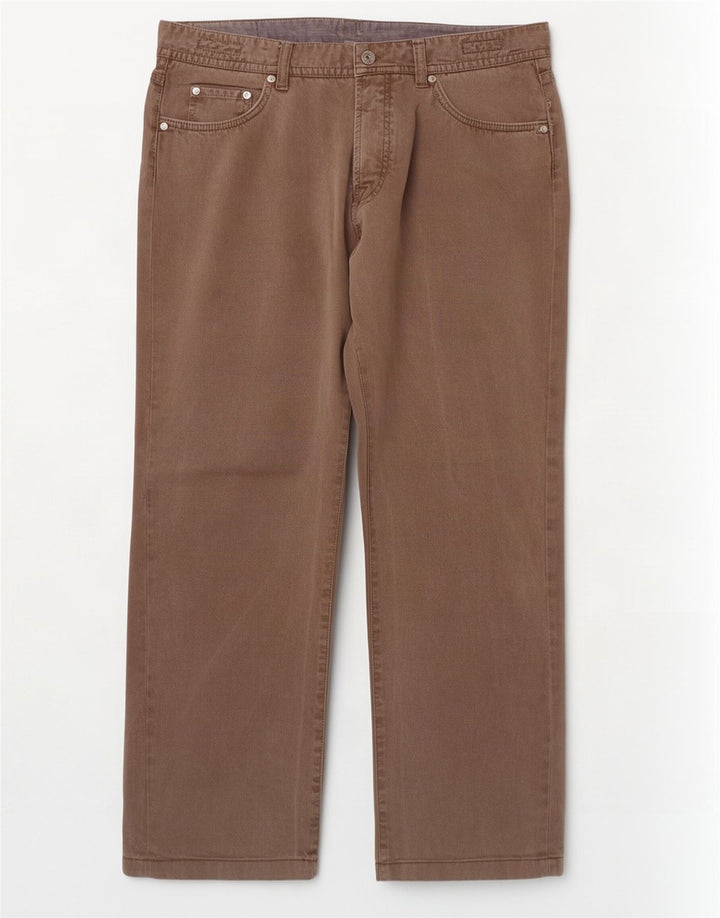 Massimo Dutti Mens Straight Jeans EU 48 XL W38 L29 Brown