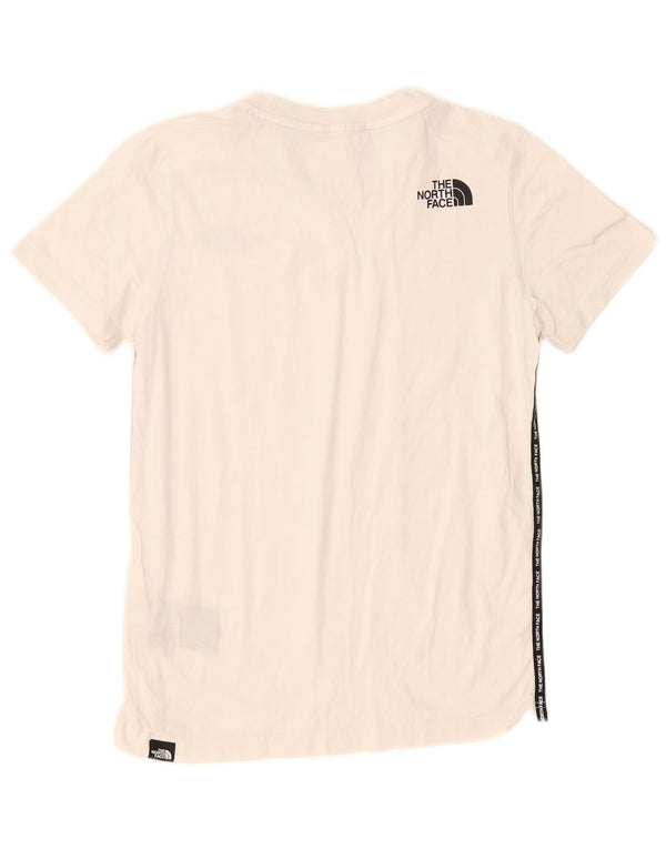 The North Face Boys Graphic T-Shirt Top 11-12 Years Large Off White Cotton