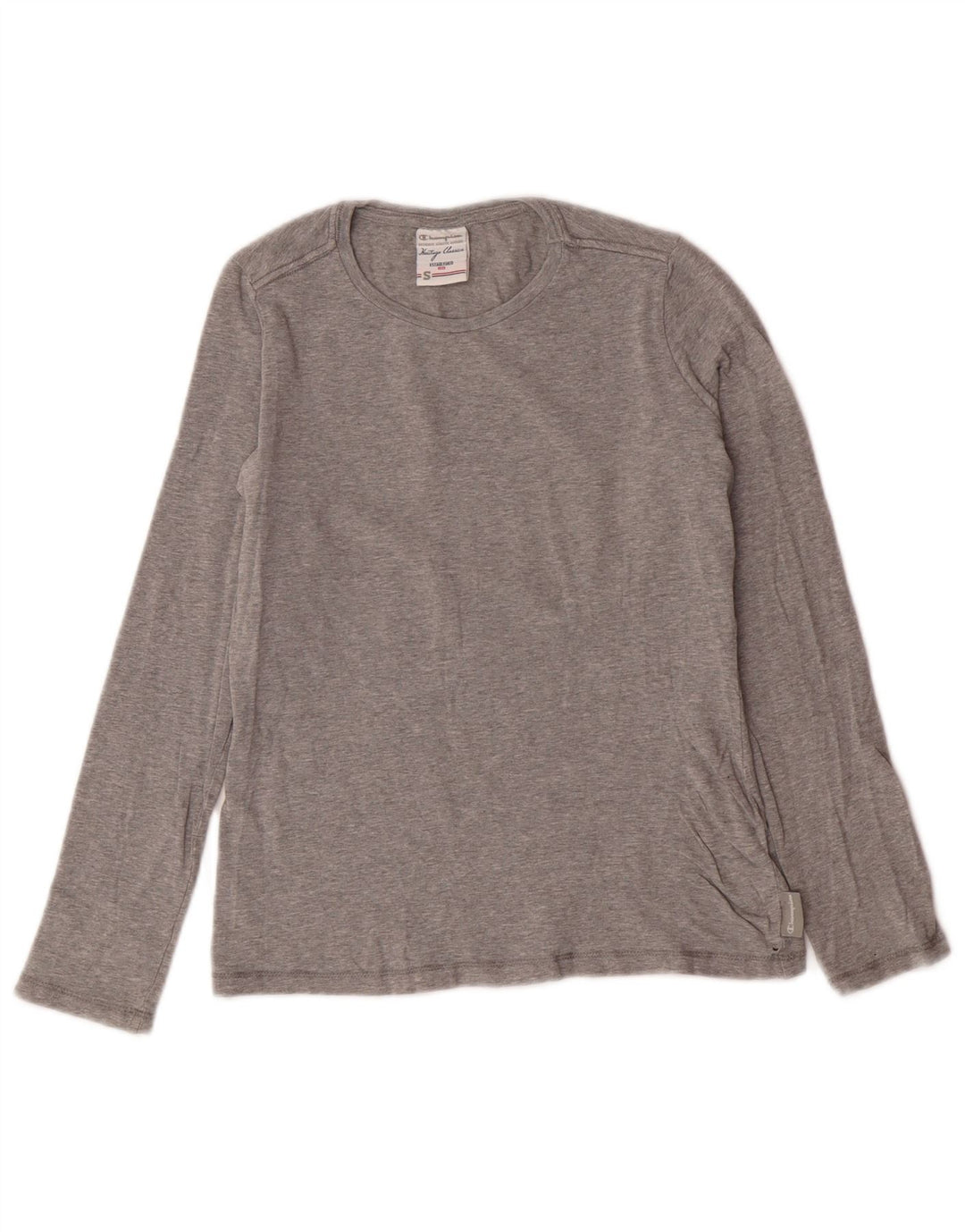 CHAMPION Womens Heritage Classics Top Long Sleeve UK 10 Small Grey