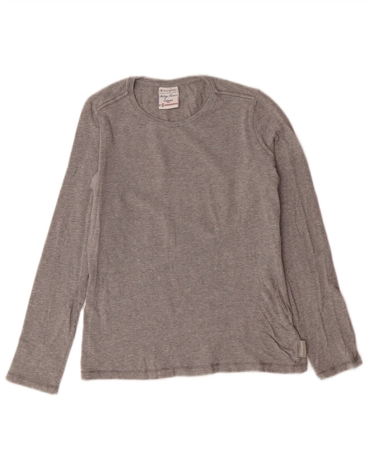 CHAMPION Womens Heritage Classics Top Long Sleeve UK 10 Small Grey