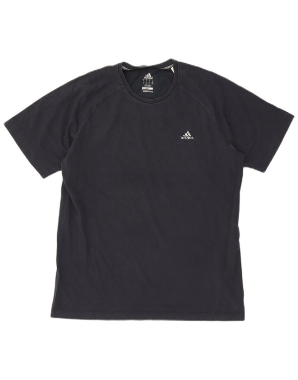 Adidas Mens Clima 365 T-Shirt Top Medium Navy Blue Cotton
