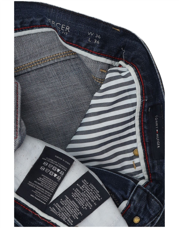 TOMMY HILFIGER Mens Mercer Straight Jeans W36 L36 Blue Cotton