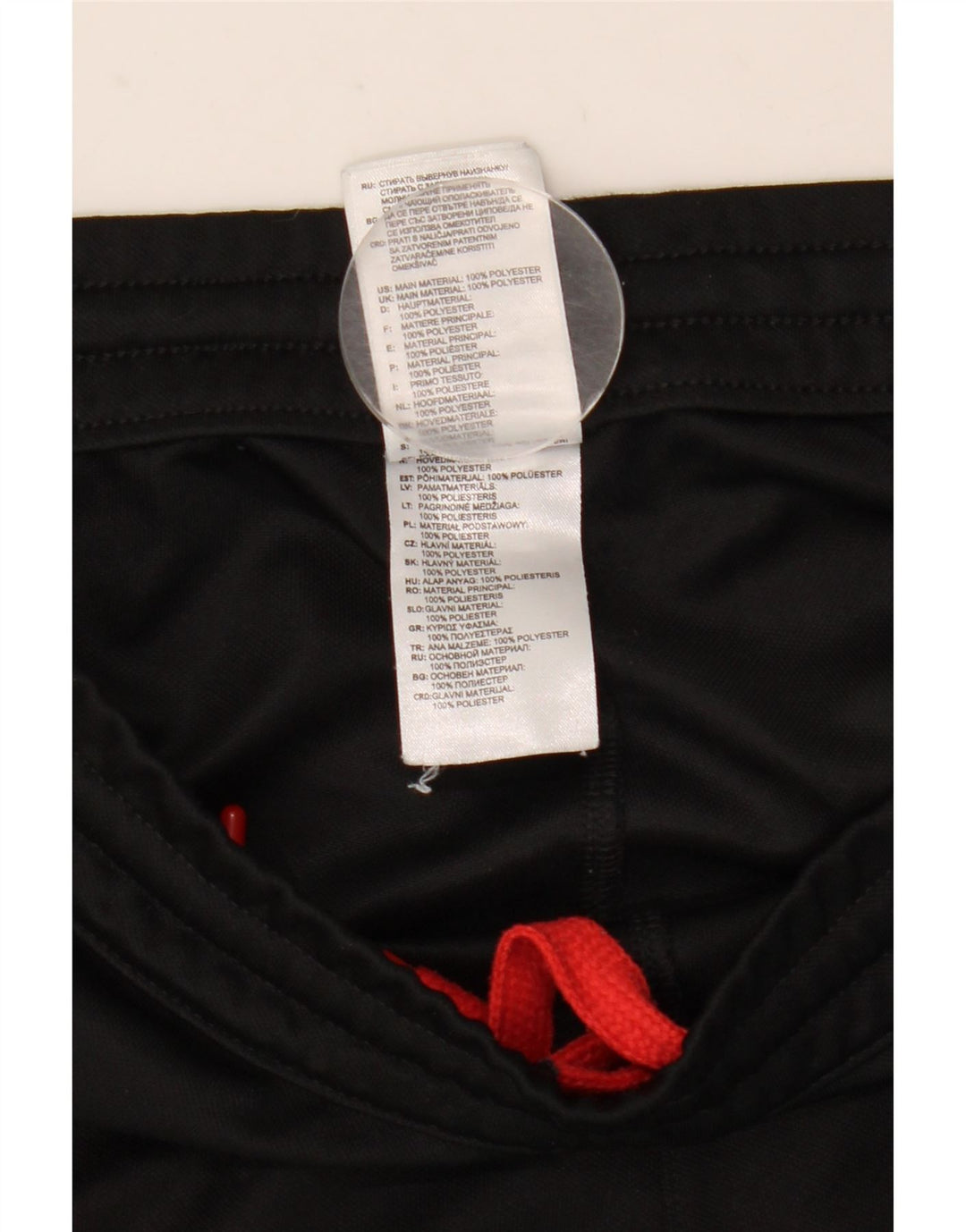 Adidas Mens Tracksuit Trousers Small Black Polyester