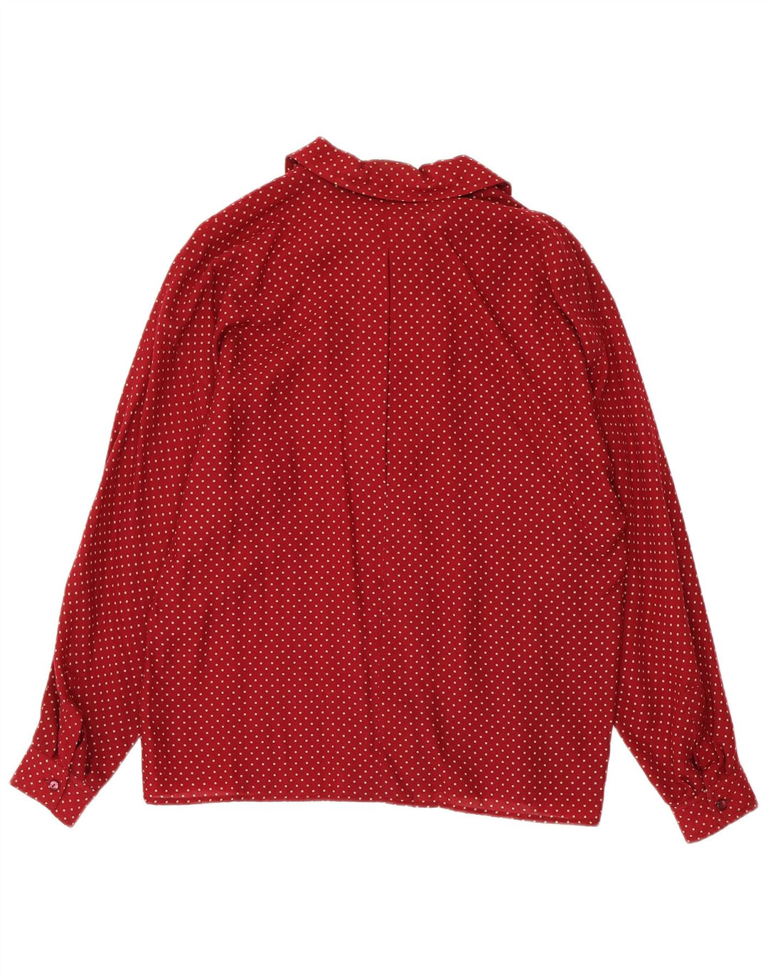 Nazareno Gabrielli Womens Pullover Shirt IT 46 Large Red Spotted Wool