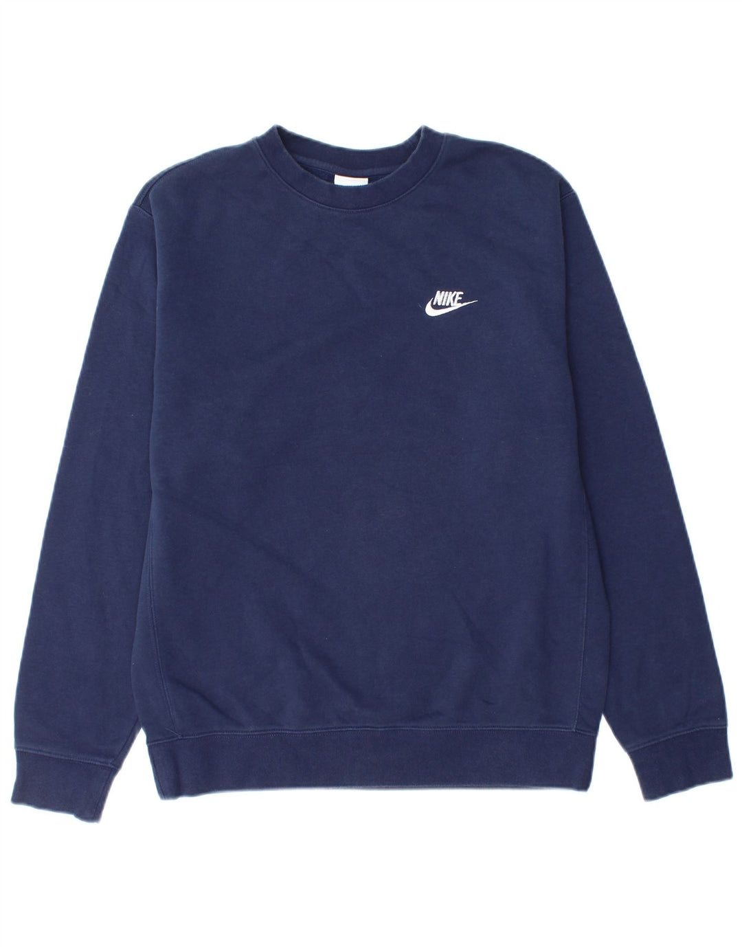 NIKE Mens Sweatshirt Jumper Small Navy Blue Cotton
