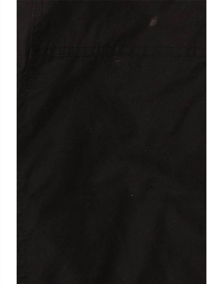 Barbour Mens Sherpa Utility Jacket UK 44 2XL Black Cotton
