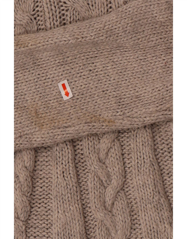 Marks & Spencer Womens Roll Neck Jumper Sweater UK 10 Small Grey Acrylic