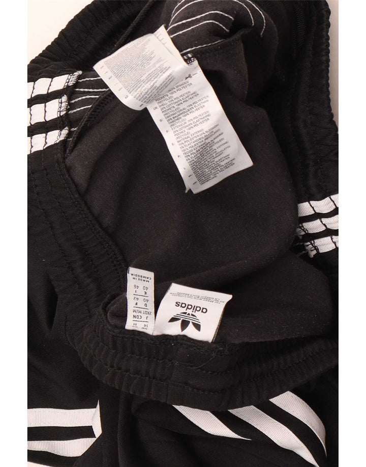 Adidas Womens Tracksuit Trousers UK 14 Medium Black Polyester