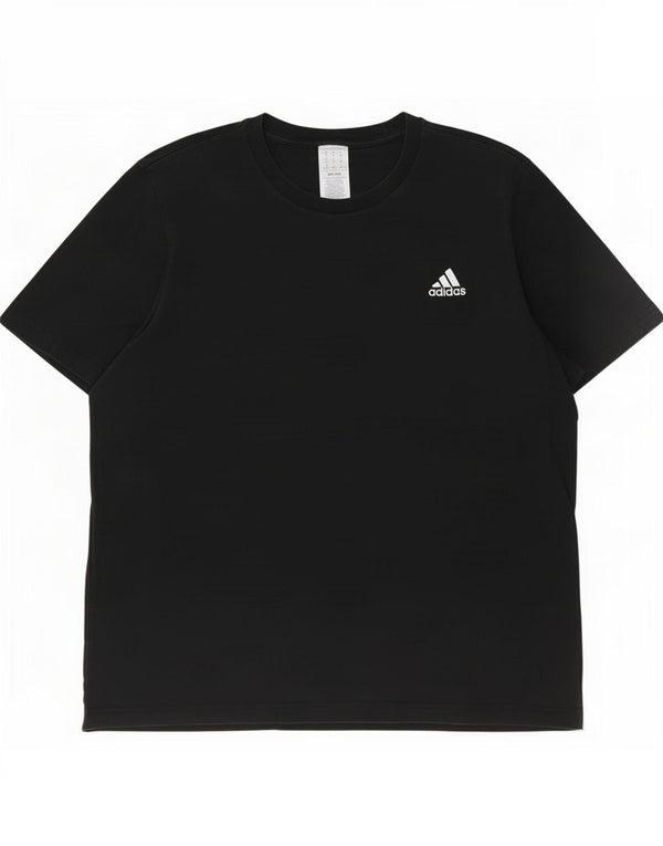Adidas Mens T-Shirt Top XL Black Cotton
