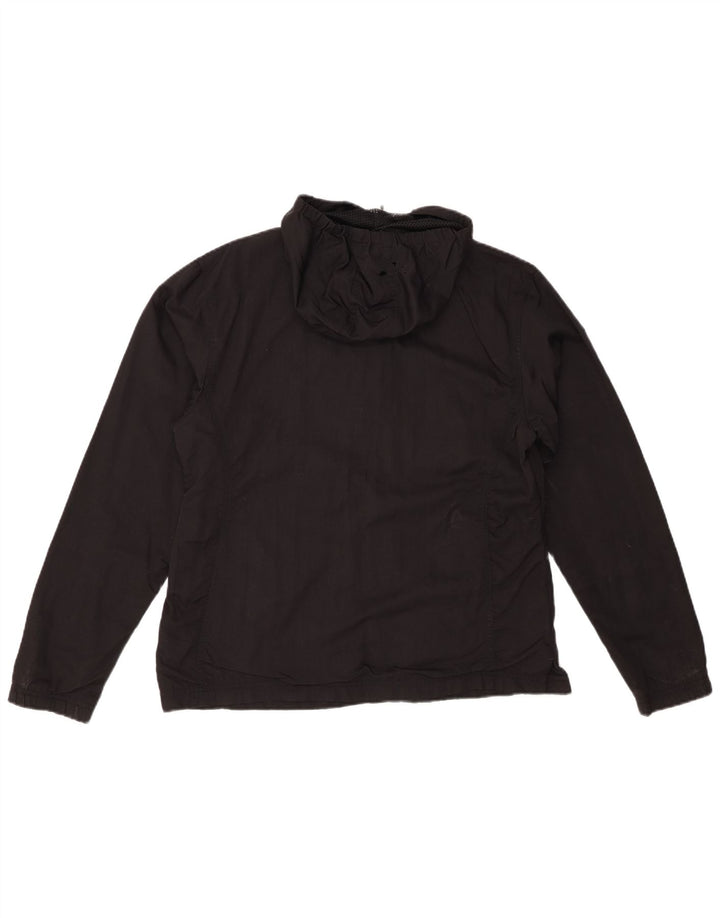 PUMA Womens Hooded Anorak Jacket UK 14 Large Black Nylon