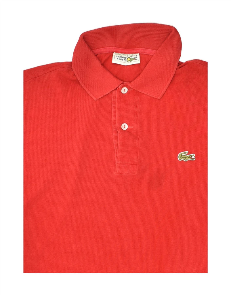 LACOSTE Mens Polo Shirt Size 3 Small Red Cotton | Vintage Lacoste | Thrift | Second-Hand Lacoste | Used Clothing | Messina Hembry 