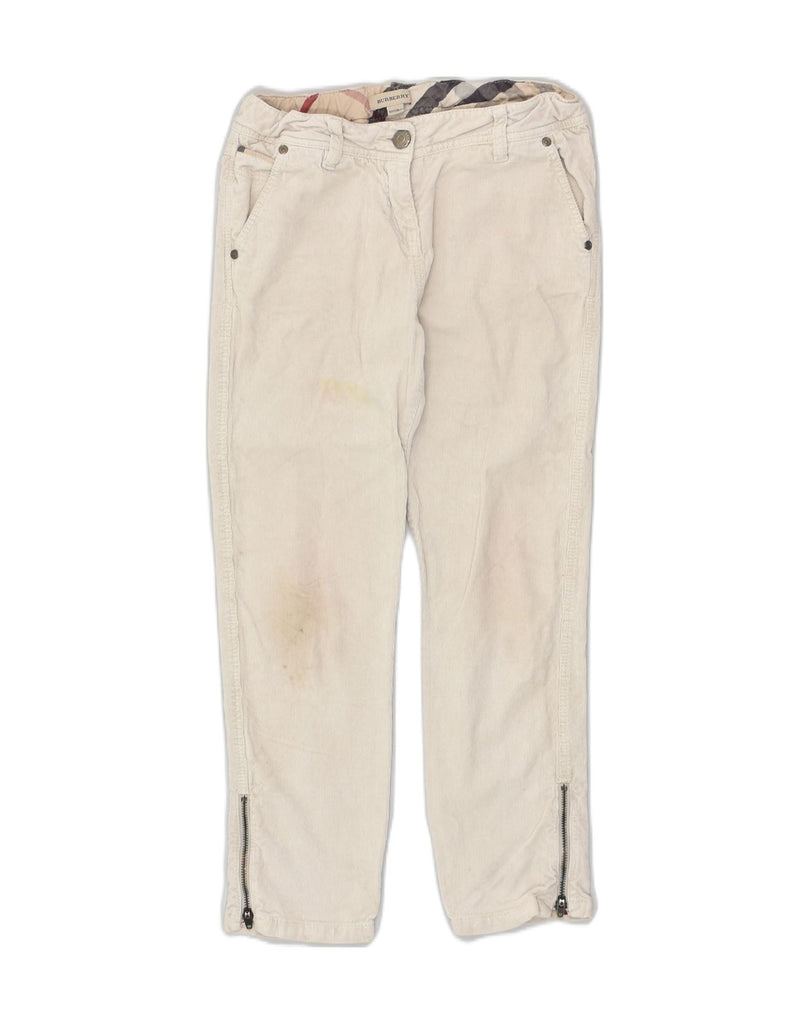 BURBERRY Girls Straight Corduroy Trousers 9-10 Years W24 L22 Beige | Vintage Burberry | Thrift | Second-Hand Burberry | Used Clothing | Messina Hembry 