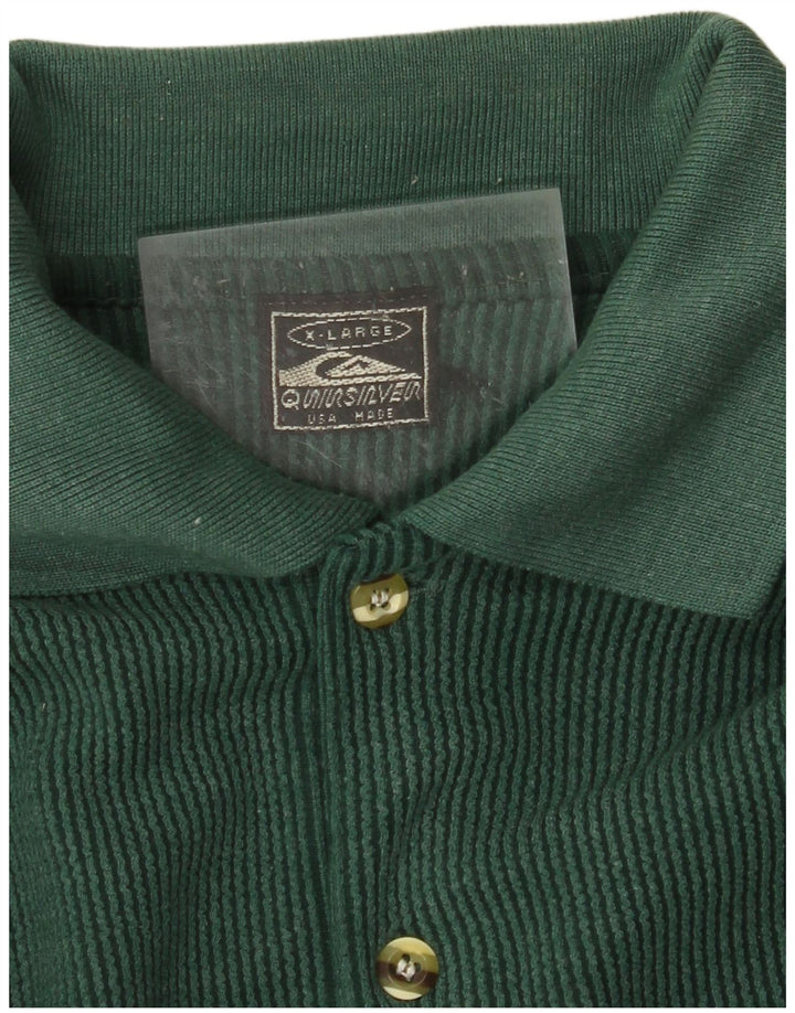 QUIKSILVER Womens Polo Dress UK 18 XL Green Cotton