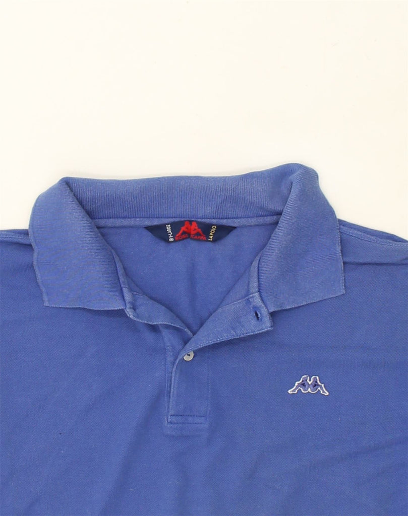 KAPPA Mens Polo Shirt XL Blue Cotton | Vintage Kappa | Thrift | Second-Hand Kappa | Used Clothing | Messina Hembry 