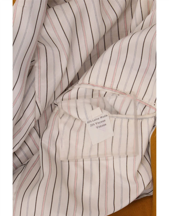 Vintage Mens Double Breasted Blazer Jacket UK 40 Large Yellow Wool