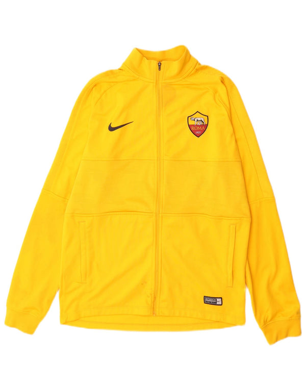 Nike Boys Roma Graphic Tracksuit Top Jacket 13-14 Years XL Yellow Polyester