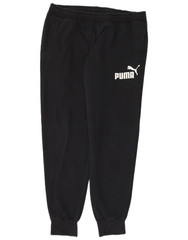 Puma Mens Graphic Tracksuit Trousers Joggers 2XL Black Cotton