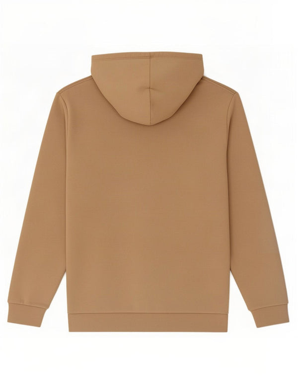 Adidas Mens Hoodie Jumper Medium Beige Cotton