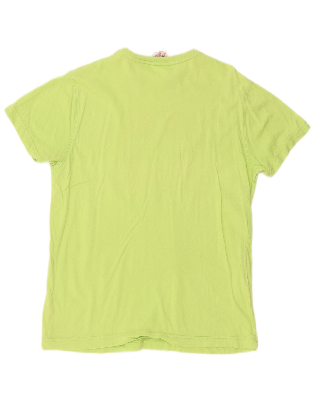Converse Mens Graphic T-Shirt Top Medium Green Cotton