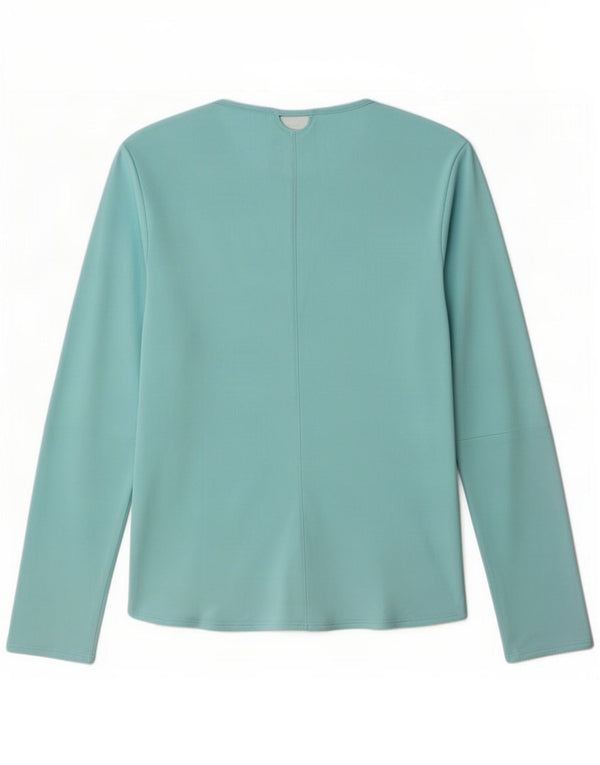 Adidas Womens Climacool Top Long Sleeve UK 12/14 Medium Blue Polyester