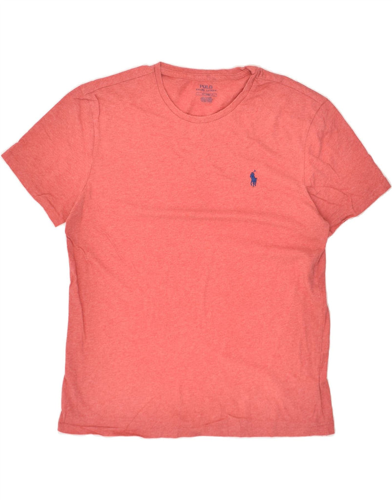 POLO RALPH LAUREN Mens T-Shirt Top Medium Pink Cotton | Vintage Polo Ralph Lauren | Thrift | Second-Hand Polo Ralph Lauren | Used Clothing | Messina Hembry 
