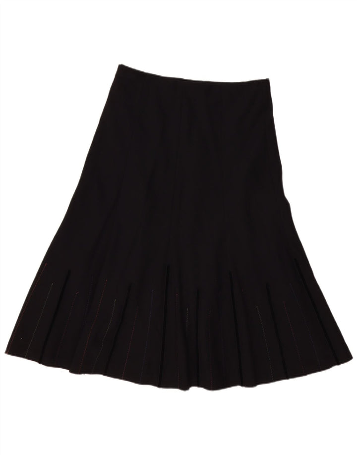 Marks & Spencer Womens A-Line Skirt UK 12 Medium W32 Black Polyester