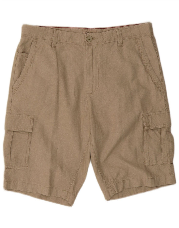 Dack's Mens Cargo Shorts IT 50 Large W34 Beige Cotton