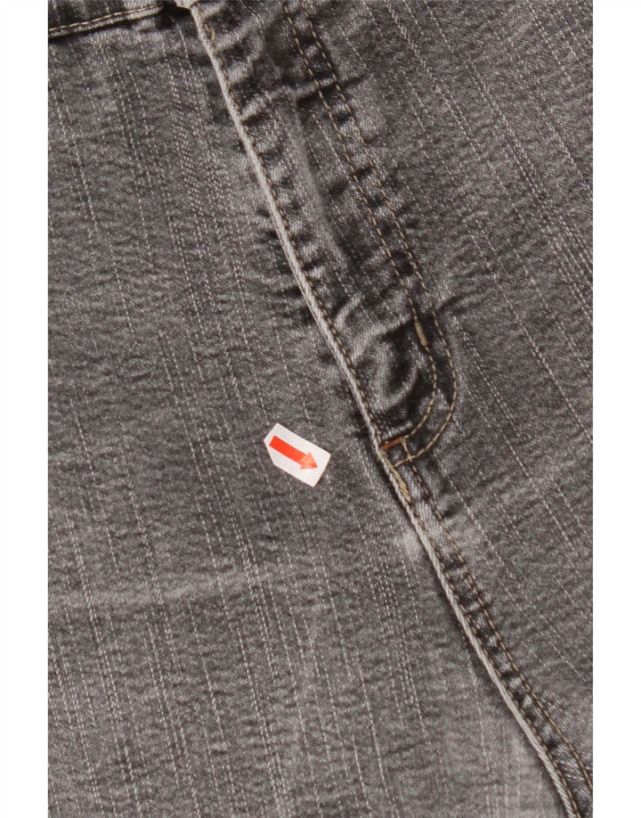 MARKS & SPENCER Womens Stretch Straight Jeans UK 16 Large W32 L30 Grey