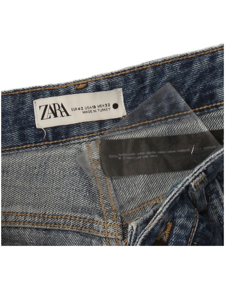 Zara Womens Straight Jeans EU 42 Large W32 L31 Blue Cotton
