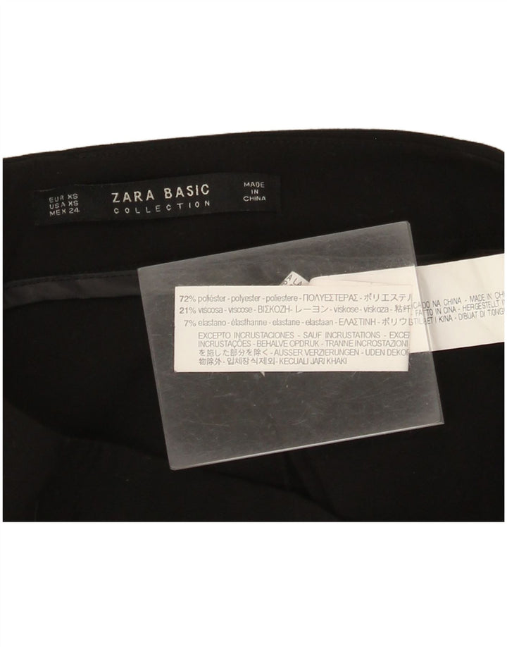 Zara Womens Casual Shorts XS W24  Black Polyester