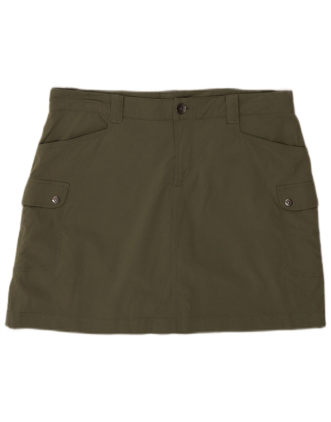 Eddie Bauer Womens Cargo Skirt US 6 Medium W32  Khaki Nylon