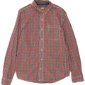 Fat Face Mens Shirt Small Red Gingham Cotton