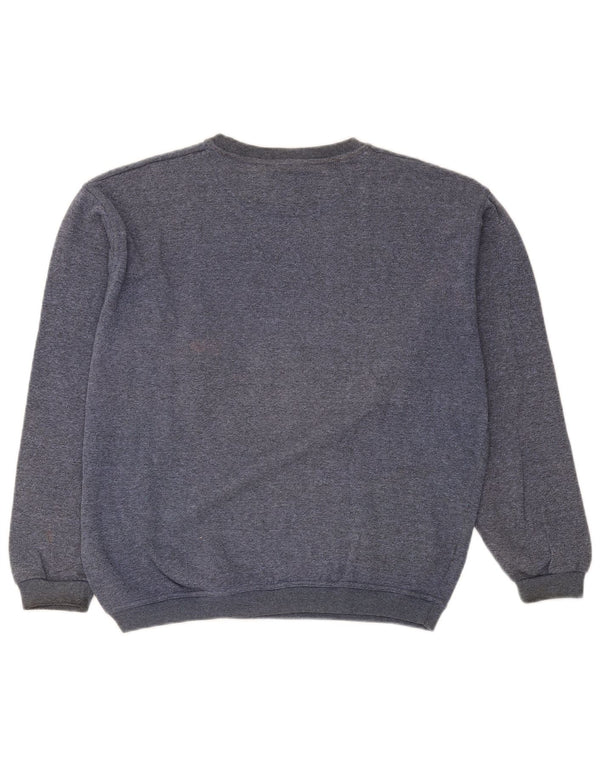 By American Womens Graphic Oversized Sweatshirt Jumper UK 16 Large Blue