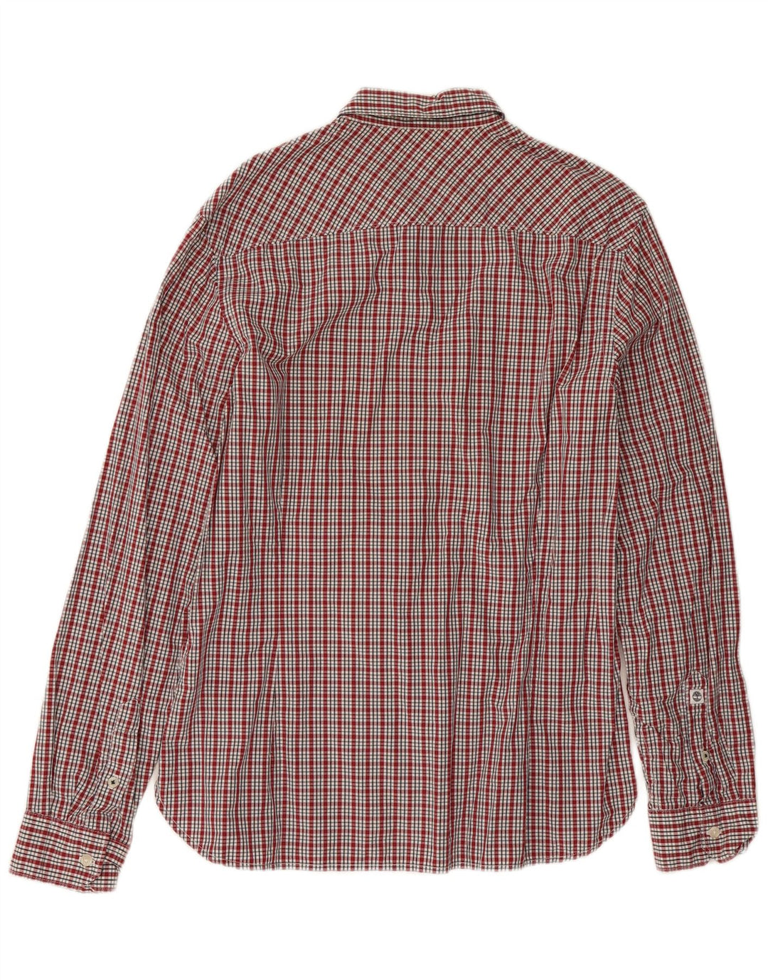 Timberland Mens Shirt Large Red Check Cotton