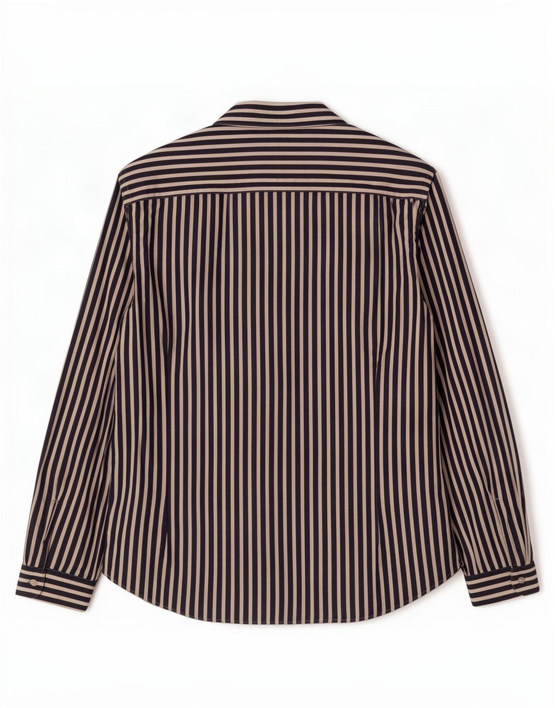 Massimo Dutti Mens Shirt 2XL Navy Blue Striped