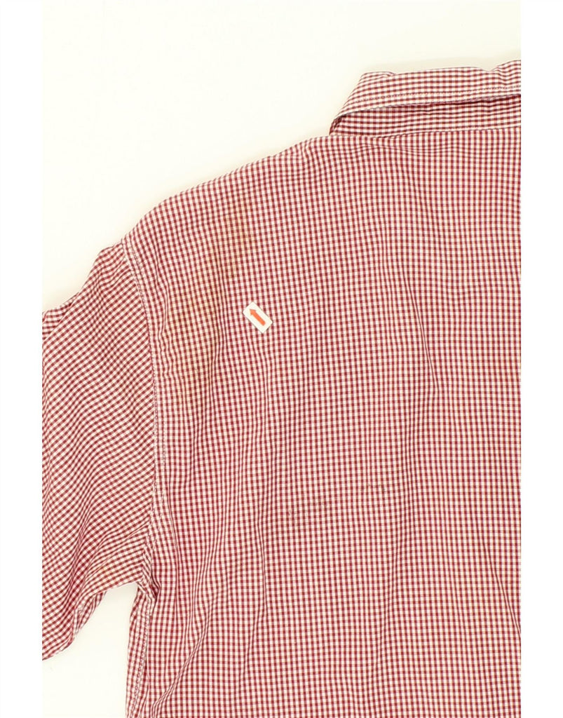 MAGIA Womens Shirt UK 10 Small  Red Gingham Vintage Magia and Second-Hand Magia from Messina Hembry 