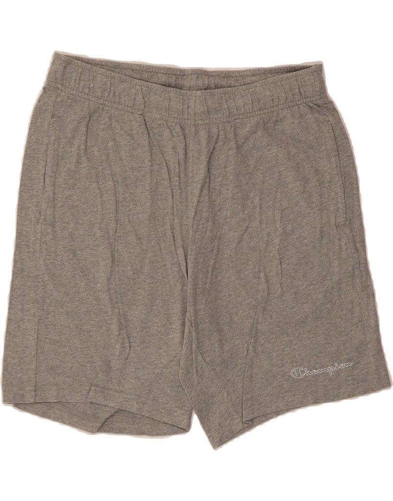 CHAMPION Mens Sport Shorts Large  Grey Cotton Vintage Champion and Second-Hand Champion from Messina Hembry 