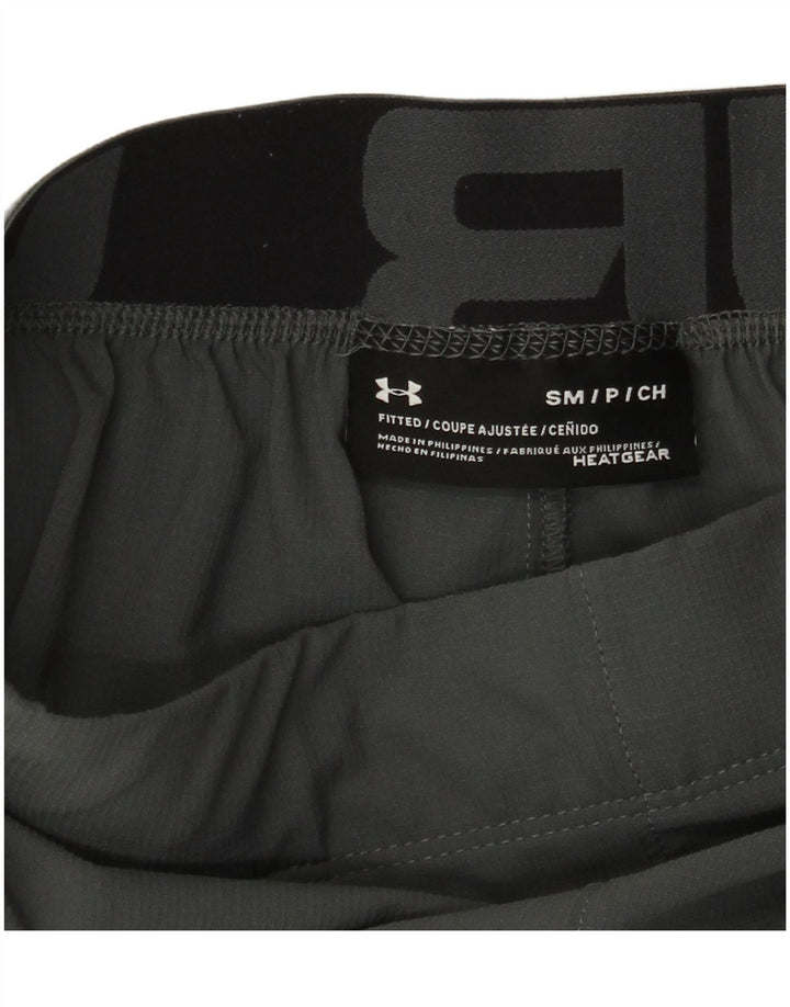 Under Armour Mens Fitted Graphic Sport Shorts Small Grey